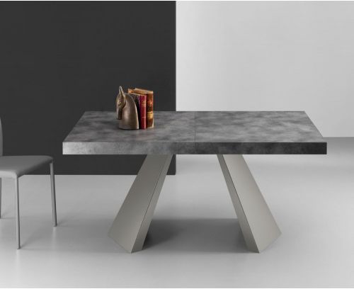 Tavolo allungabile Pechino 160x90 cm grigio