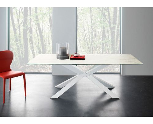 Tavolo Mikado 180x100 cm bianco