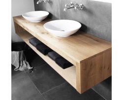 Mobile bagno in legno massello 140 x 45 x 45 cm