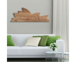 Sydney - quadro in legno mdf scuro L 110 cm