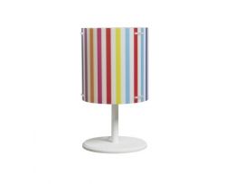 Lampada da tavolo Cylinder righe colorate