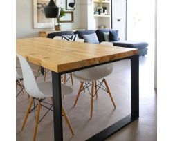 tavolo Elody in legno massello 160x80x78 cm