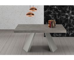 Tavolo allungabile Pechino con piano Folding 160x90 cm colore Grigio Cemento