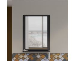 Specchio Alluminium con mensola integrata disponibile in vari colori